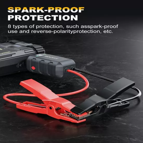 Car Jump Starter, 4000A Peak Battery (For All Gas or up to 10L Diesel), Portable