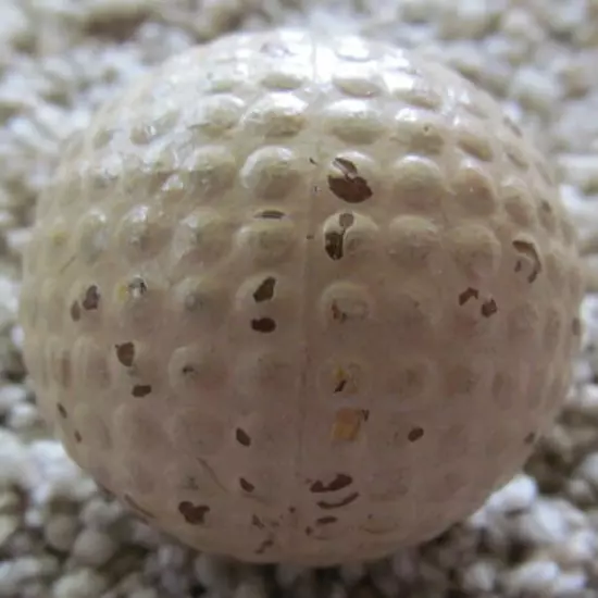 VINTAGE BRAMBLE GOLF BALL-SILVER KING WITH LARGER BUMPS-REPAINTED CIRCA 1934