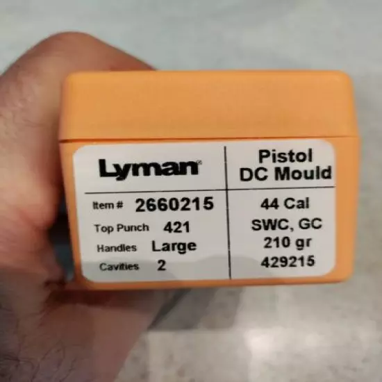 Lyman Pistol Mould 2660215 New in Box SWC, 6C Never Used 2 Cavity No Handles