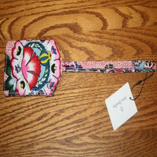 Vera Bradley LUGGAGE TAG ICONIC laminated travel suitcase ID case RETIRED NEW