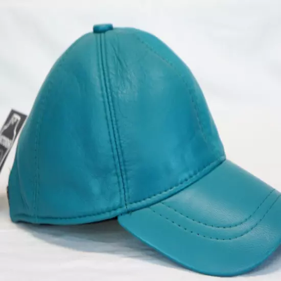 New 100% Real Genuine Lambskin Leather Baseball Cap Hat Sports Visor 40 COLORS