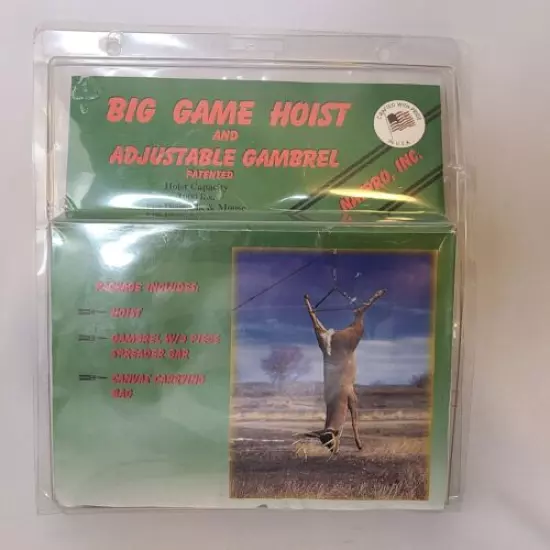 Natpro inc Big Game Hoist And Adjustable Gambrel 1000 Pounds Deer Elk Moose