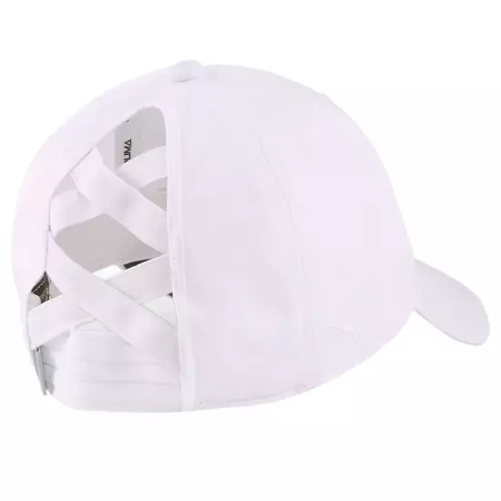 Women's PUMA Ponytail P Visor - Bright White OSFM