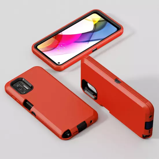 For Motorola Moto G Play 2023 2024 Case Phone Cover Shockproof + Tempered Glass