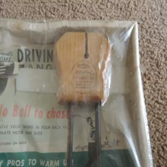 Old stock VINTAGE Wham-O Golfers Home Driving Range W/ Original Packaging 1960's