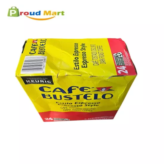 Lot of 2 Cafe Bustelo Espresso, Dark Roast Coffee, Keurig K-Cup Pods, 24 Count