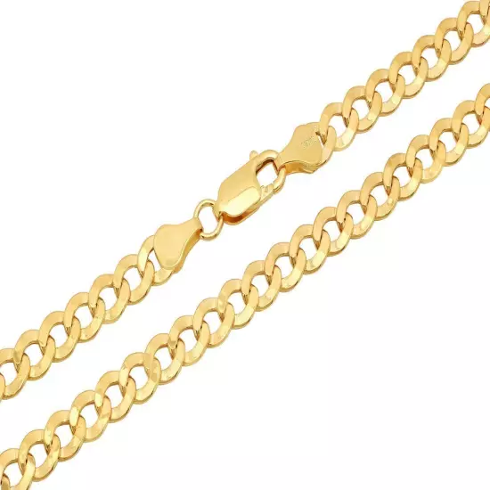 BRAND NEW 10k Yellow Gold 2mm-7.5mm Cuban Curb Link Chain Necklace16"-30" Hollow