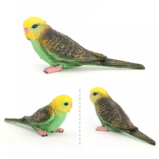 Parrot Animal Mod Budgie Parrot Bird Figurine Parakeet Birds Garden Orname D1P0