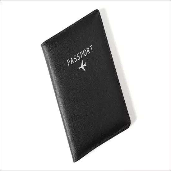 RFID Blocking Slim Leather Travel Passport Wallet ID Card Case Cover Holder US