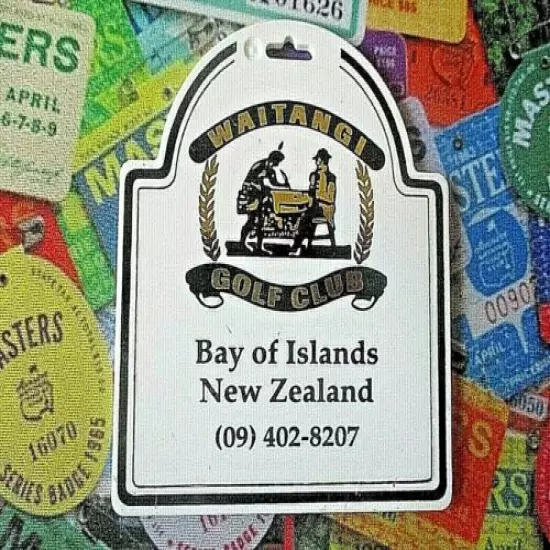 vtg - PGA Golf Bag Tag - WAITANGI GOLF CLUB gc - Bay of Islands New Zealand