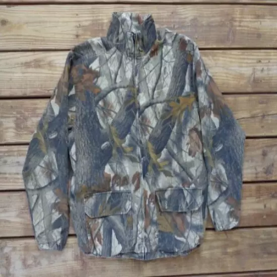 Men's Realtree Hardwoods Camo Thin Lined Jacket, Size Med. Wells Creek Outfitter