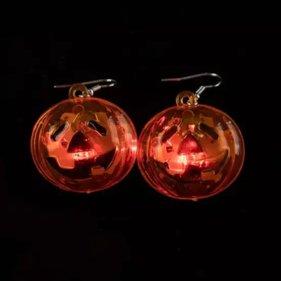 Halloween Earrings Glow In The Dark Light Up Holiday Jewelry Fashion 1 Pair