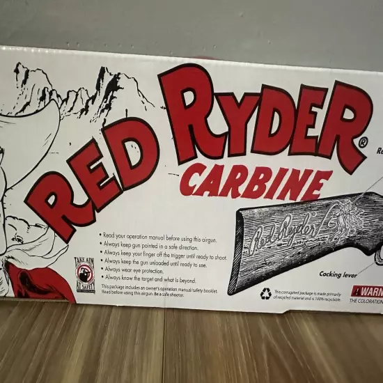 Daisy Red Ryder Carbine Lever Spring 350 FPS .177 Cal Wood Stock BB Gun Rifle