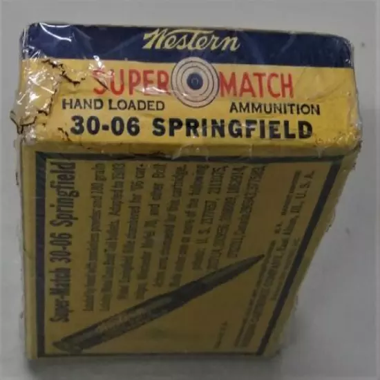 Western Super Match "Hand Loaded" 30-06 Match Ammo Box