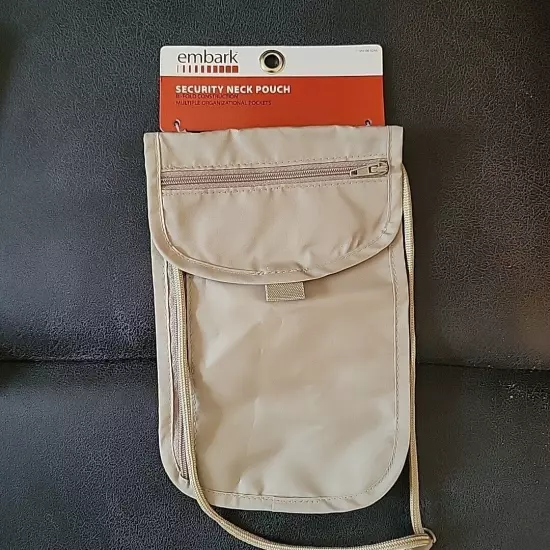 Embark Security Neck Pouch With Multiple Organzational Pockets