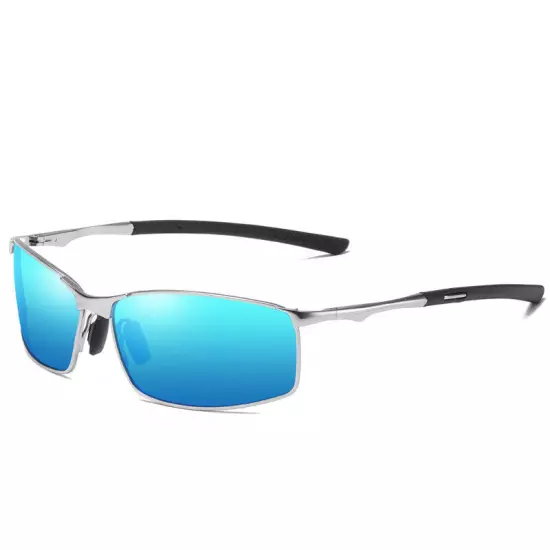 Rectangular Polarized Sunglasses Men Lightweight Outdoor Casual Glasses UV400