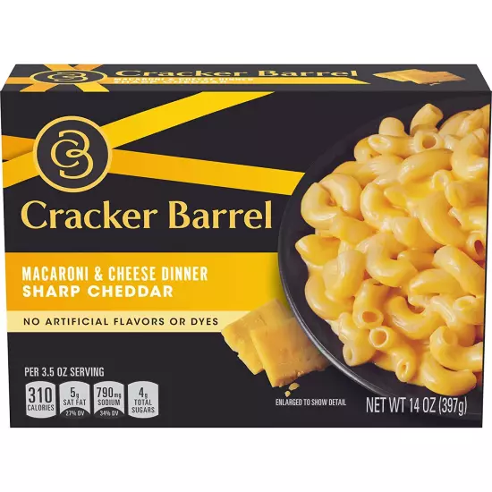 Macaroni and Cheese by Cracker Barrel in 3 Variety Packs - Sharp Cheddar, and An