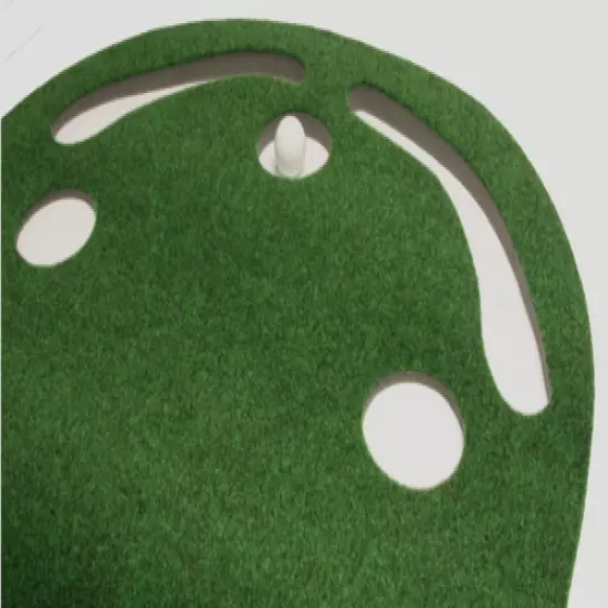 Grassroot Par Three Putting Green 9x3ft Cutout Golf Training Equipment Sport