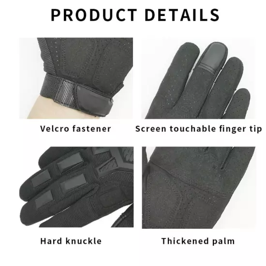 Tactical Gloves Men Touchscreen Outdoor Sport Full Finger Military Combat Gloves