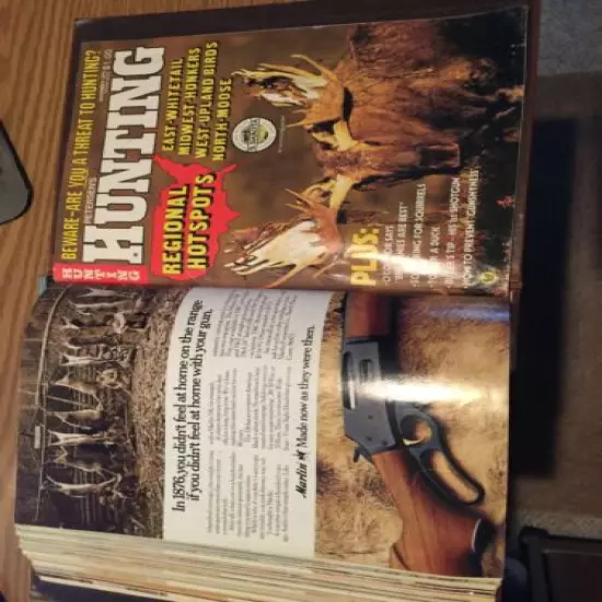 Lot of 12 Vintage Peterson's Hunting magazine January 1974- December 1974