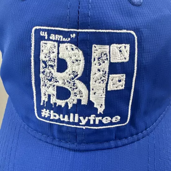 Bully Free Hat Cap Men BF Logo Anti-bullying Poly Outdoor Retro Casual Dad Blue