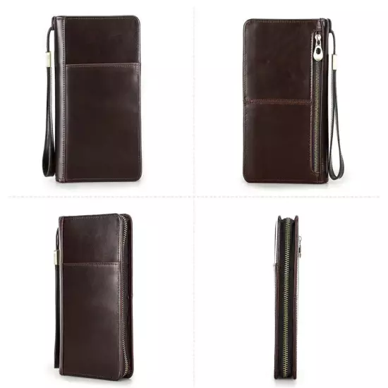  Men Passport Cover Travel Wallets ID Card Bag Organizer Document Pouch