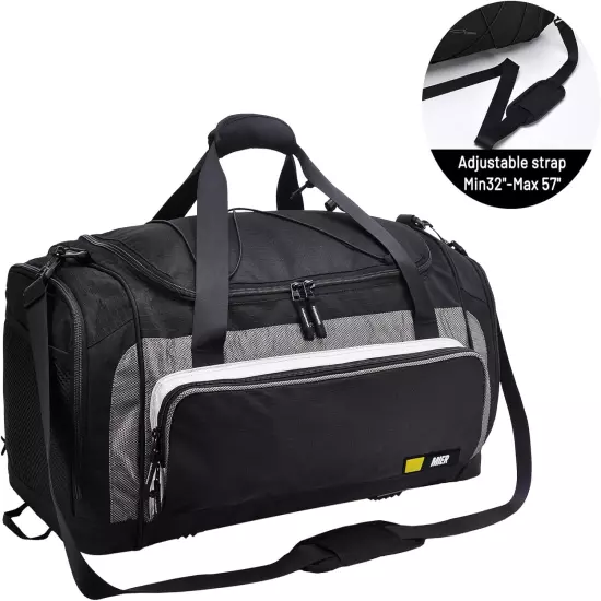 Large Duffel Bag Men'S Gym Bag with Shoe Compartment, 60L