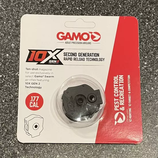 Gamo/ 10X Round/ 0-Quick-Shot/ .177 Cal/ Rapid Reload Technology ~NEW~