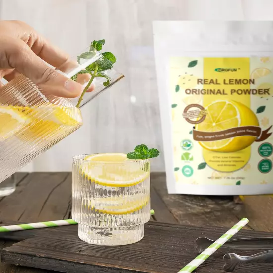 Original Lemon Powder Made with Real Lemons, Freeze Dried Juice Powder, Strong F