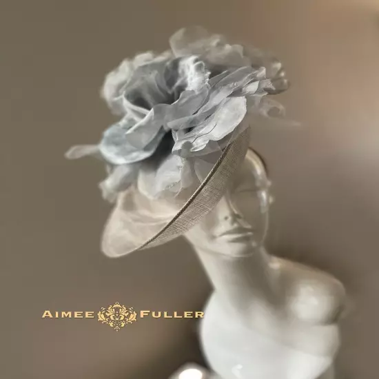 Champagne Yellow Rose Kentucky Derby Fascinator Bridal Flower Royal Ascot Hat