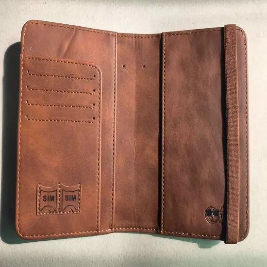 Brazilian genuine leather passport holder.