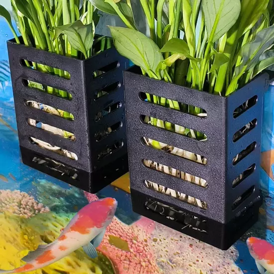 1/ 2Pcs Hangings Aquarium Plant Holder Aquatic Plant Cup Grass Holder 