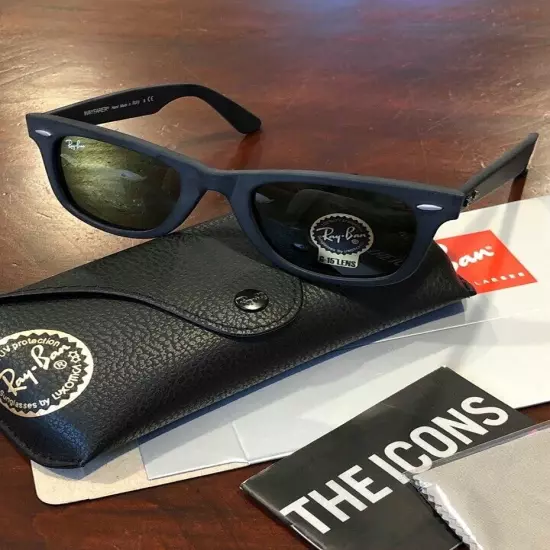 Ray-Ban Wayfarer Black Matte RB2140 Sunglasses 