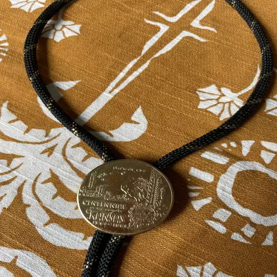 Kansas Centennial 1861-1961 Bolo Tie Disc - Midway USA