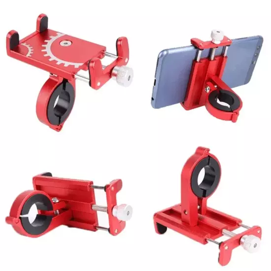 Bicycle Phone Holder Mount Mobile Cell GPS Metal Riding MTB Motorcycle Stand Br