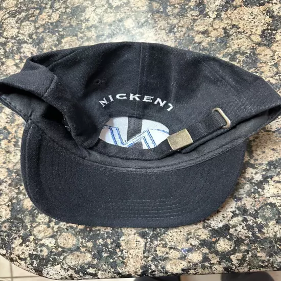 VINTAGE 1990'S NICKENT GOLF HAT BLACK