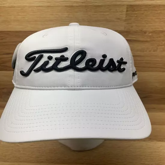 Titleist Hat Tour Performance Golf Cap Adjustable Clasp Closure NHSGA FJ Footjoy