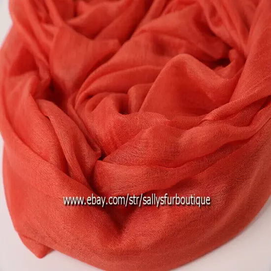 Sallys Pure Mongolian Cashmere 300s Wrap Shawl Ring Scarf Thin Soft 230 * 100 cm