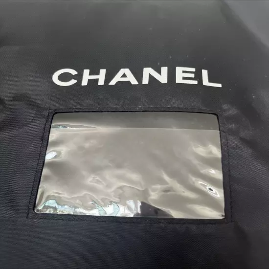 Chanel Garment Bag Black Travel Dress Suit Protector Cover 42"x24" 