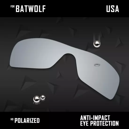 Anti Scratch Polarized Replacement Lenses for-Oakley Batwolf OO9101 Options