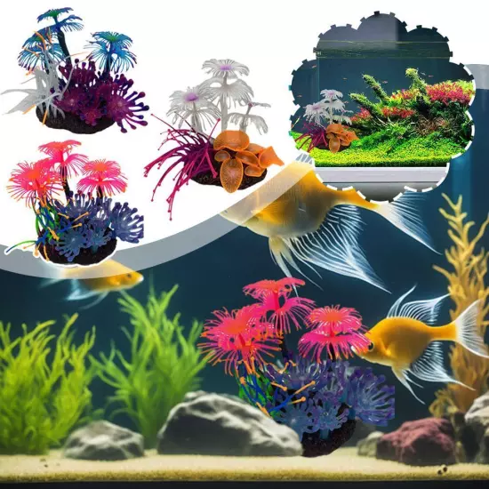 Fish Tank Coral Fish Tank Landscaping Decoration Underwater World Col