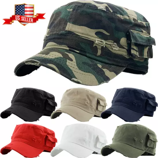 Military Hat Army Cadet Patrol Castro Cap Men Women Golf Driving Summer Castro