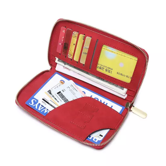 Passport Case Holder Ticket Organizer ID Card Bag Travel Zipper Passport Case