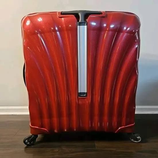 Samsonite Black Label Cosmolite 3.0 34" Extra Large XL Spinner Check Luggage Red