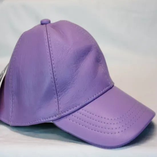 New 100% Real Genuine Lambskin Leather Baseball Cap Hat Sports Visor 40 COLORS