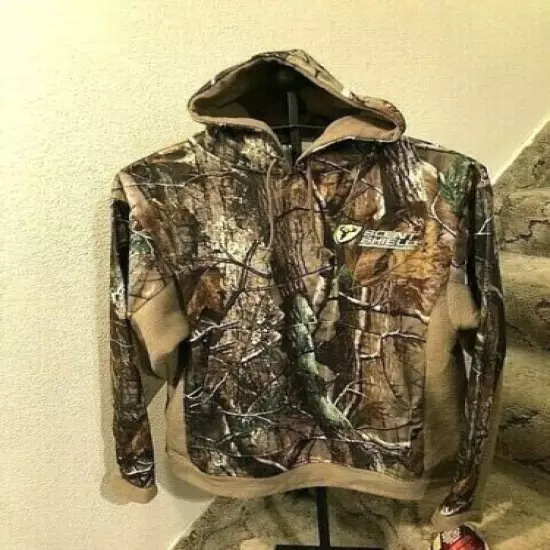 Scent Shield Realtree AP or Mossy Oak Camo Fleece Hoodie Turkey Hunting NWT