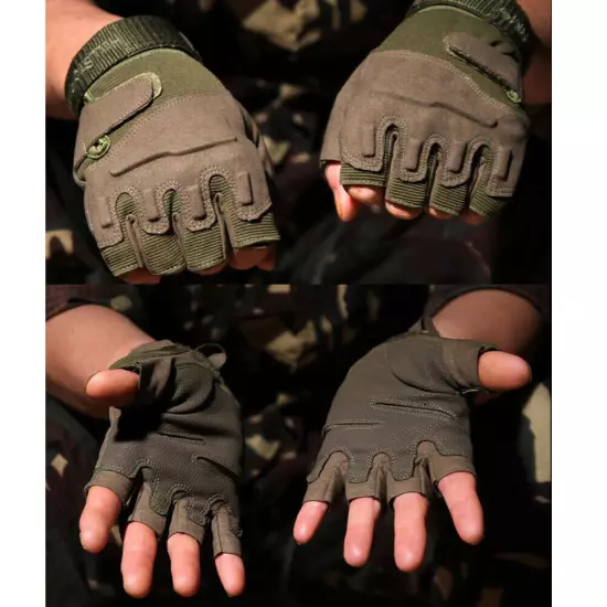 Tactical Half Finger Gloves Military Shooting Gloves Outdoor Sport Gloves