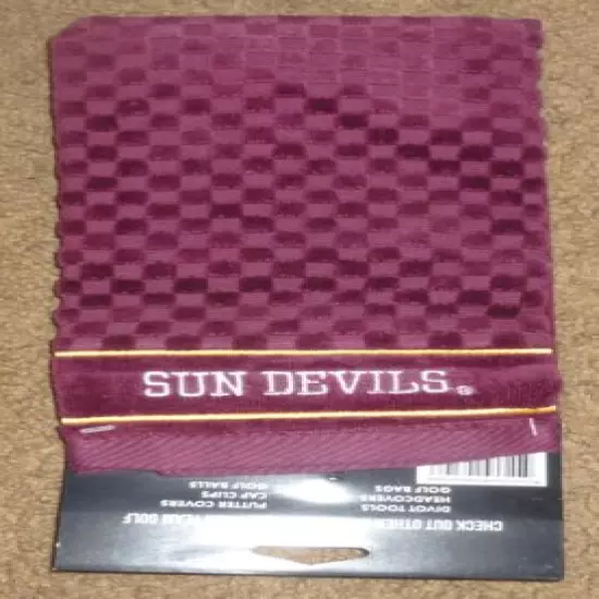 NCAA Embroidered Tri-fold Golf Towel - Arizona State Sun Devils