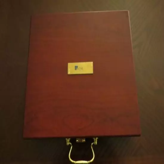 Ace Executive Putter Golf Set In Rosewood Case