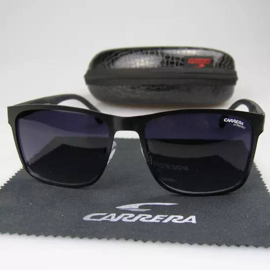 Men's Women Retro Sunglasses Unisex Matte Black Metal Frame Carrera Glasses C37